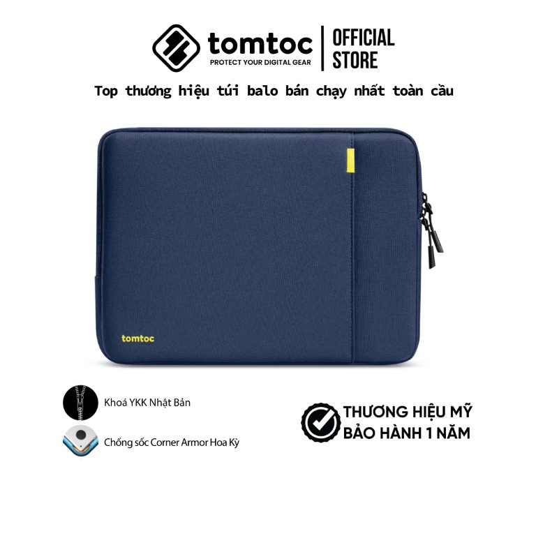 Túi chống sốc  Tomtoc Protective 360 Gen 2 cho Macbook Air/Pro 13/ Pro 14/ Pro 16 và Laptop - Hàng chính hãng