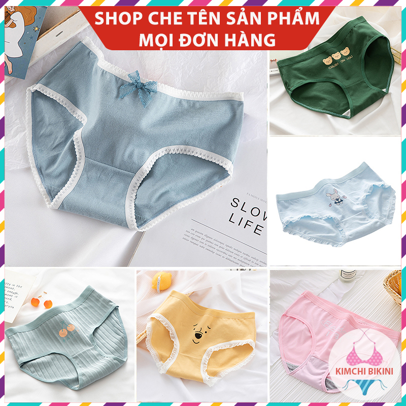 quần silip nữ bé gái ôm bụng hình thú KIMCHIBIKINI quần chip xì nót nữ bé gái màu dễ thương vải mềm cute 4 chiều QL093
