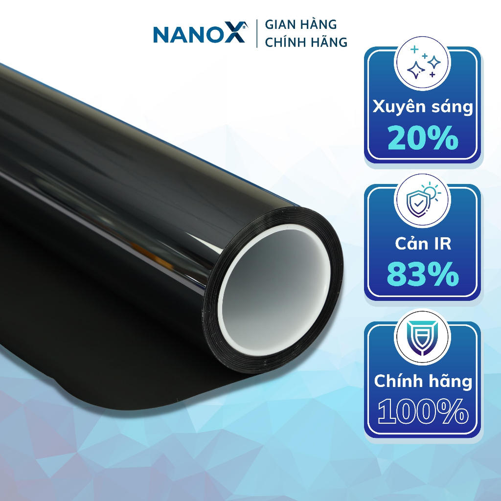 Phim cách nhiệt kính nhà chống nắng nóng cho nhà ở & văn phòng NanoX A20