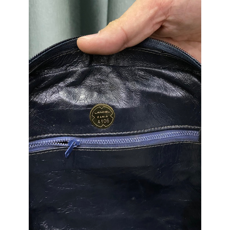 Túi si hiệu LANCEL của Pháp da cá sấu bóng kính thật