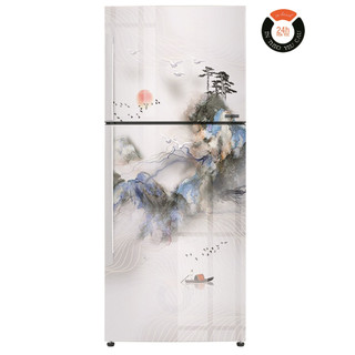 Decal dán tủ lạnh tranh hoạ mới - trang trí nhà cửa