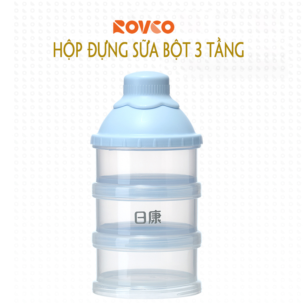 Hộp Đựng Sữa ROVCO RK-3615 3 Tầng Nhựa PPSU