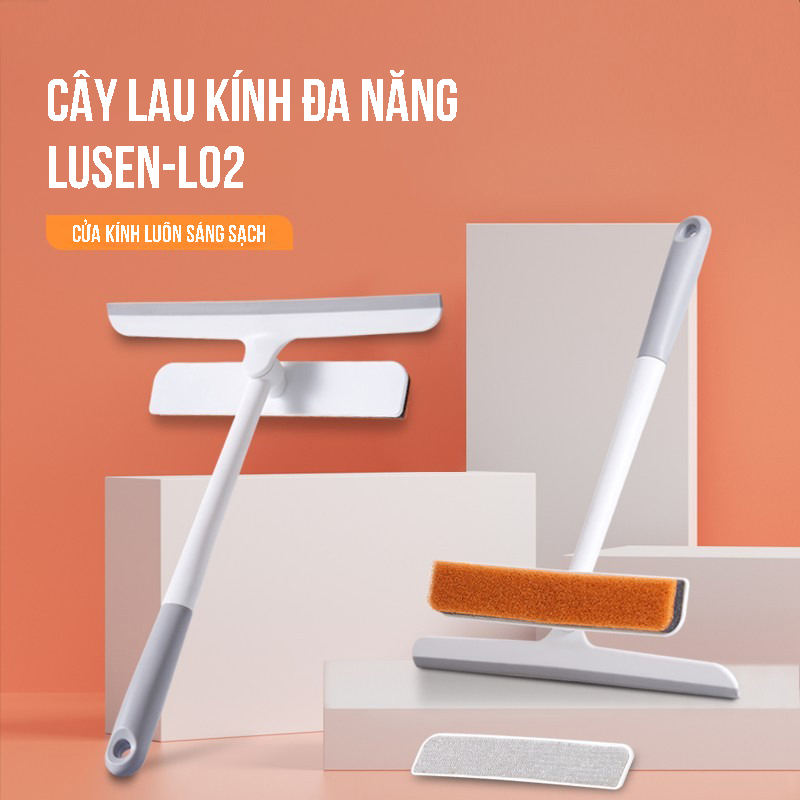 Cây lau kính thông minh Lusen-L02, bàn chải vệ sinh gạt chùi cửa kính đa năng 3 trong 1, nhỏ gọn tiện lợi | BigBuy360 - bigbuy360.vn