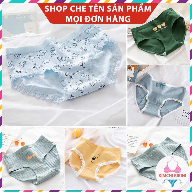 quần silip nữ bé gái ôm bụng hình thú KIMCHIBIKINI quần chip xì nót nữ bé gái màu dễ thương vải mềm cute 4 chiều QL093