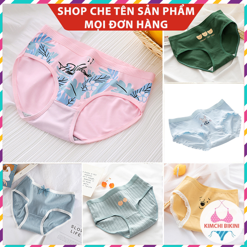quần silip nữ bé gái ôm bụng hình thú KIMCHIBIKINI quần chip xì nót nữ bé gái màu dễ thương vải mềm cute 4 chiều QL093
