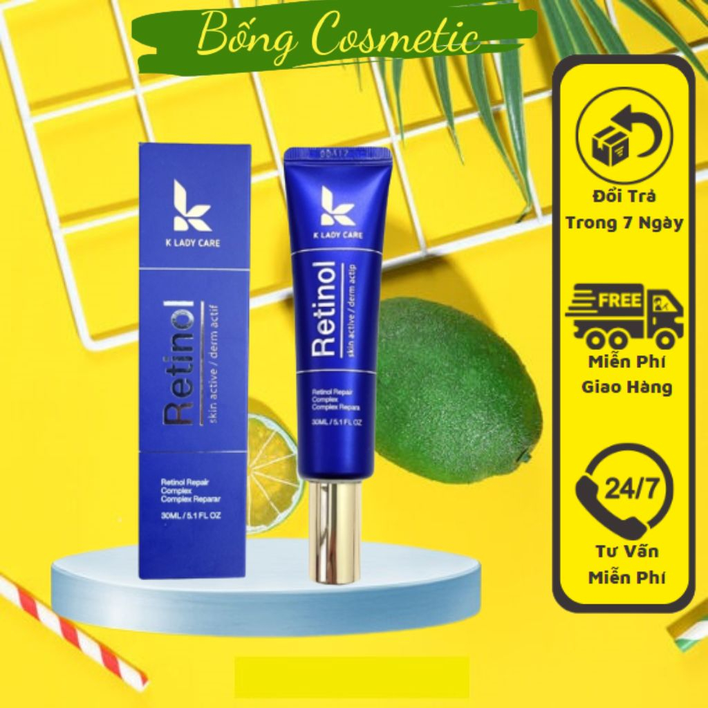 Kem dưỡng retinol 0.5% K Lady Care 30ml Hàn Quốc, Giảm mụn, kiểm soát dầu nhờn, cấp ẩm 30ml