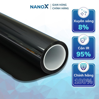 Phim cách nhiệt màu đen chống nắng nóng cho nhà kính & văn phòng NanoX A5