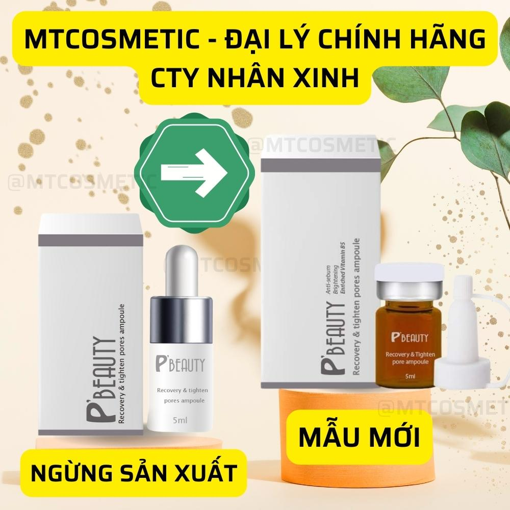 Serum đường đen P’Beauty Recovery & Tighten Pores Ampoule 5ml. giảm mụn ẩn - mờ thâm mụn - phục hồi da mụn - Hàn Quốc