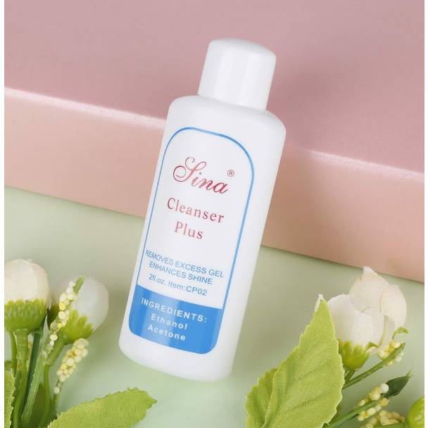 Nước lau gel cồn acetone Sina chai 60ml - Phụ kiện nail chuyên nghiệp giá rẻ