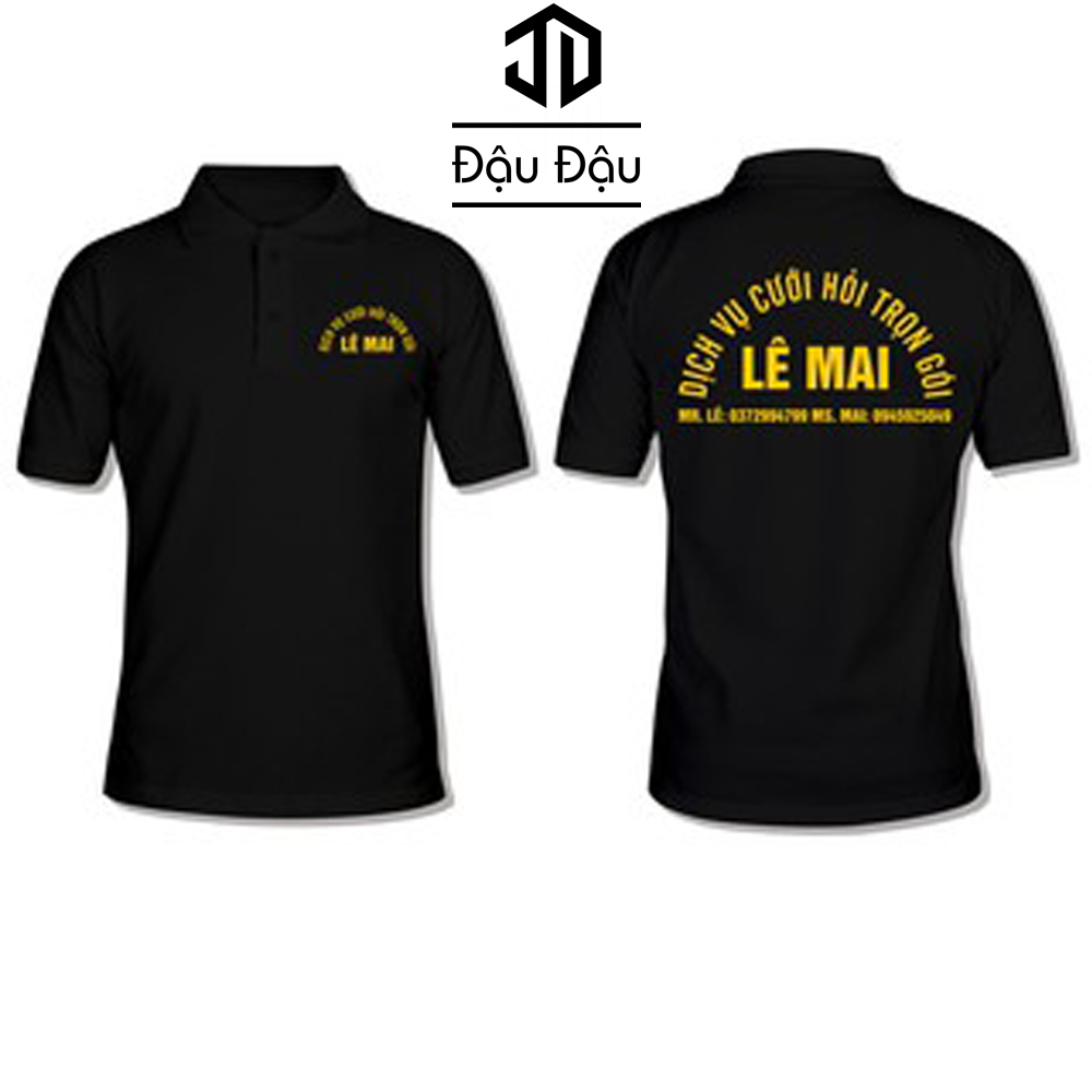 Áo Thun Poly Mẫu Thiết Kế In Theo Yêu Cầu Quán Team Trường Họp Lớp