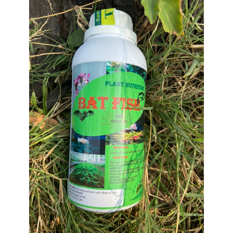 Phân bón hữu cơ dạng nước dơi cá - BAT FISH - chai 500ml