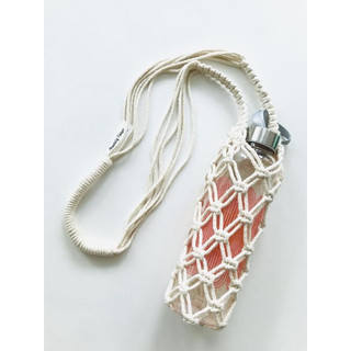 Túi đựng bình nước Macrame handmade dạng đeo chéo