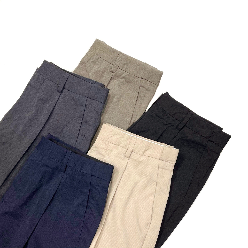 Quần âu The Kint Company - TUPT 52220 có ly form slim slack vải siêu nhẹ thoáng