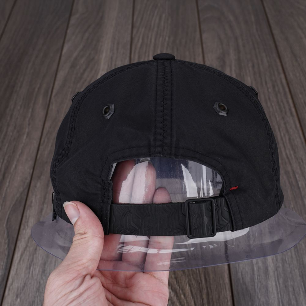 Mũ lưỡi trai Nón Sơn kết logo hình chữ nhật Mẫu mới Hàng Chuẩn Tem 7 Màu Cao Cấp (đen)