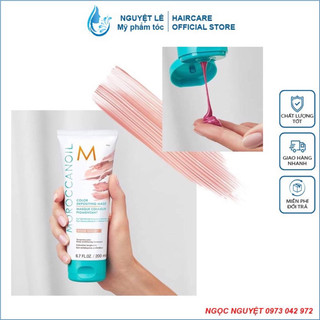 Mặt Nạ Bổ Sung Hạt Màu Moroccanoil Color Depositing Mask 200ml - Rose Gold (màu vàng hồng)