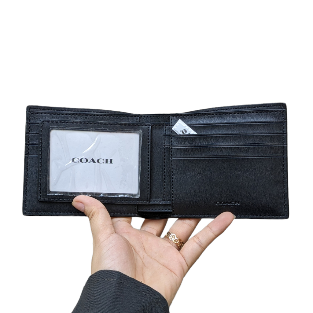 Ví Coach Nam 3 In 1 Wallet In Signature Canvas With Camo Print And Coach Patch