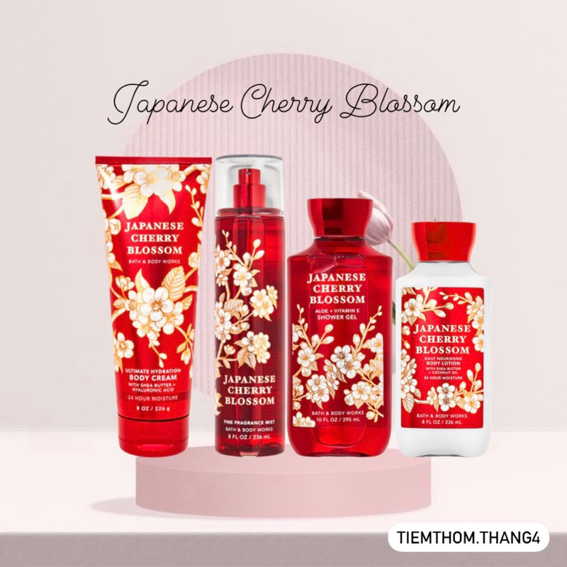 •𝐉𝐚𝐩𝐚𝐧𝐞𝐬𝐞 𝐂𝐡𝐞𝐫𝐫𝐲 𝐁𝐥𝐨𝐬𝐬𝐨𝐦• Bath & Body Works - Sản phẩm dưỡng và xịt thơm toàn thân dành cho nữ