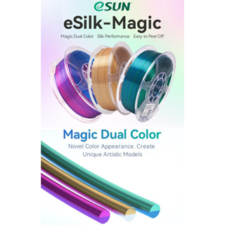 Nhựa in 3d 2 màu eSun ePLA-Silk Magic 1kg/Cuộn