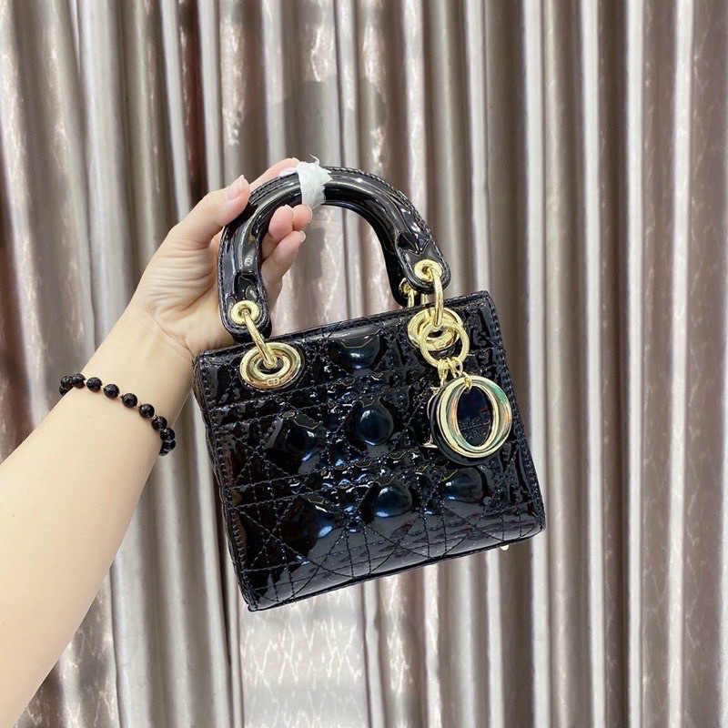 Túi Xách Nữ Túi Hộp Dior Túi Đeo Chéo Dáng Vuông Da Bóng Đẹp Đi Chơi Đi Làm Sang Chảnh