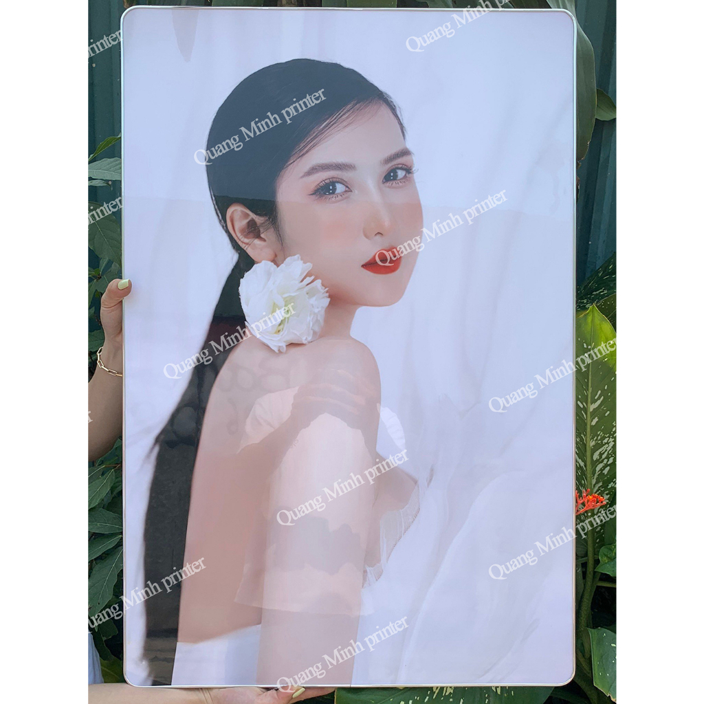 COMBO IN 2 ẢNH TRÁNG GƯƠNG 40X60 TẶNG 1 KHUNG 10x15cm- Tặng Kèm Móc Treo