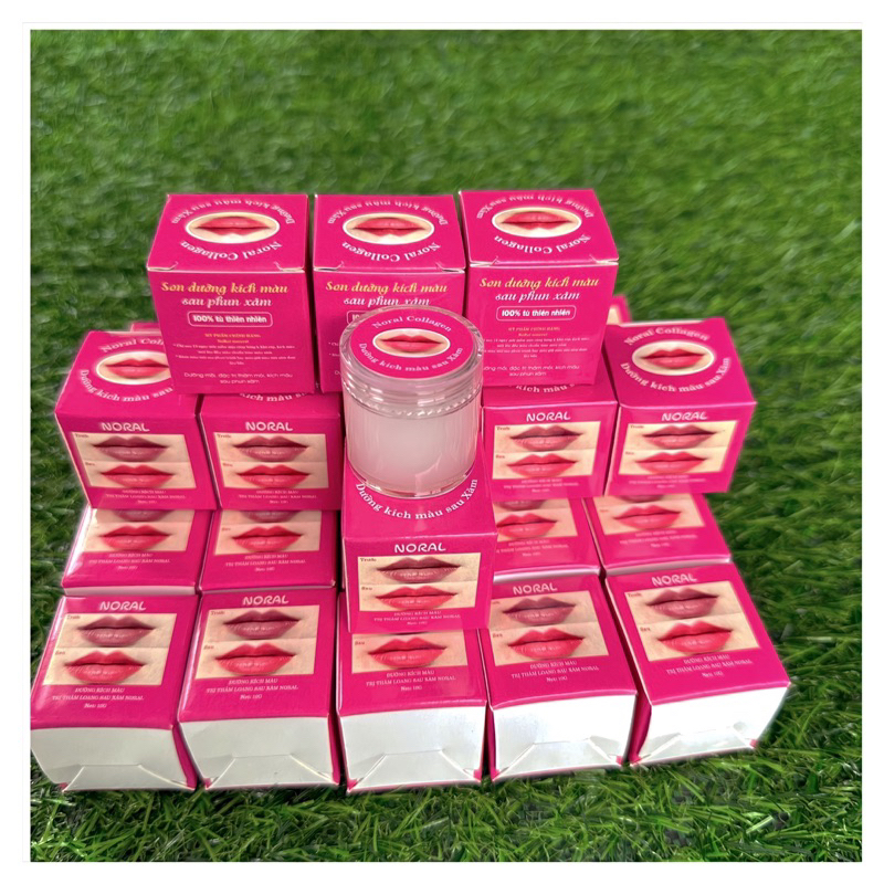 Son Dưỡng Môi Kích Lên Màu Sau Phun Xăm ,Hũ trụ 10G