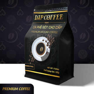 Cà Phê Bột Cao Cấp DapCoffee nguyên chất xay sẵn đạt tiêu chuẩn xuất khẩu 500g