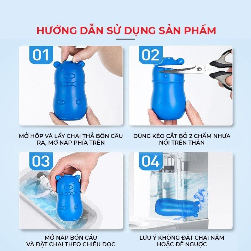 Túi 10 Viên Tẩy Bồn Cầu Toilet Nhà Vệ Sinh Khử Mùi Hôi Chống Ố Vàng Dạng Nén - Viên Thả Nước Bồn Cầu Diệt Khuẩn 88292