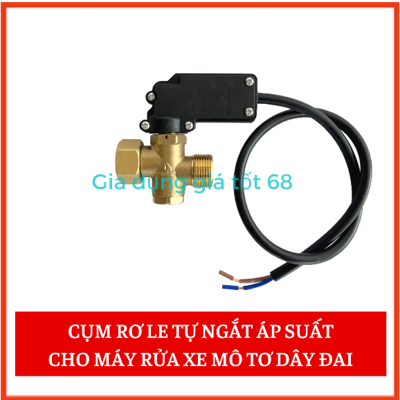 Rơ le tự ngắt áp suất cho máy rửa xe mô tơ dây đai (Máy Rửa Xe Curoa)
