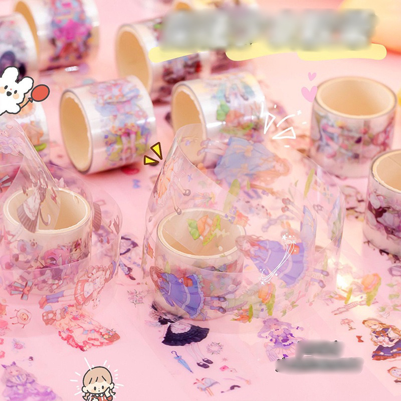 Washi Tape Sticker Cuộn Băng Keo Anime Manga Connic