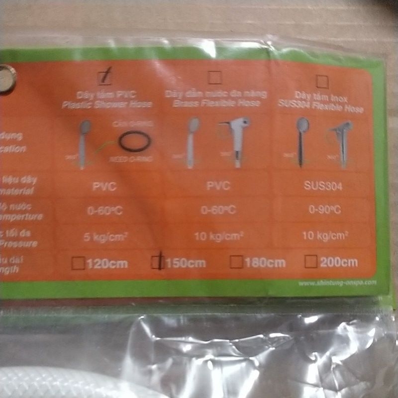 Dây cấp nước vòi sen-vòi vệ sinh-vòi xịt rửa ONSPA