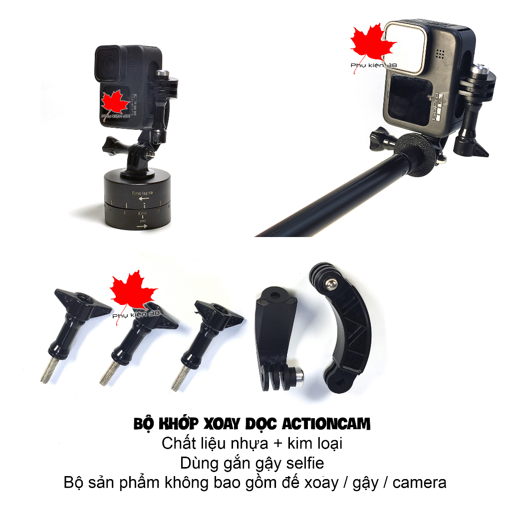 ĐẾ XOAY 360 HẸN GIỜ 60 PHÚT VÀ 120 PHÚT QUAY VIDEO TIMELAPSE CHO DSLR, GOPRO - Sjcam, ĐIỆN THOẠI