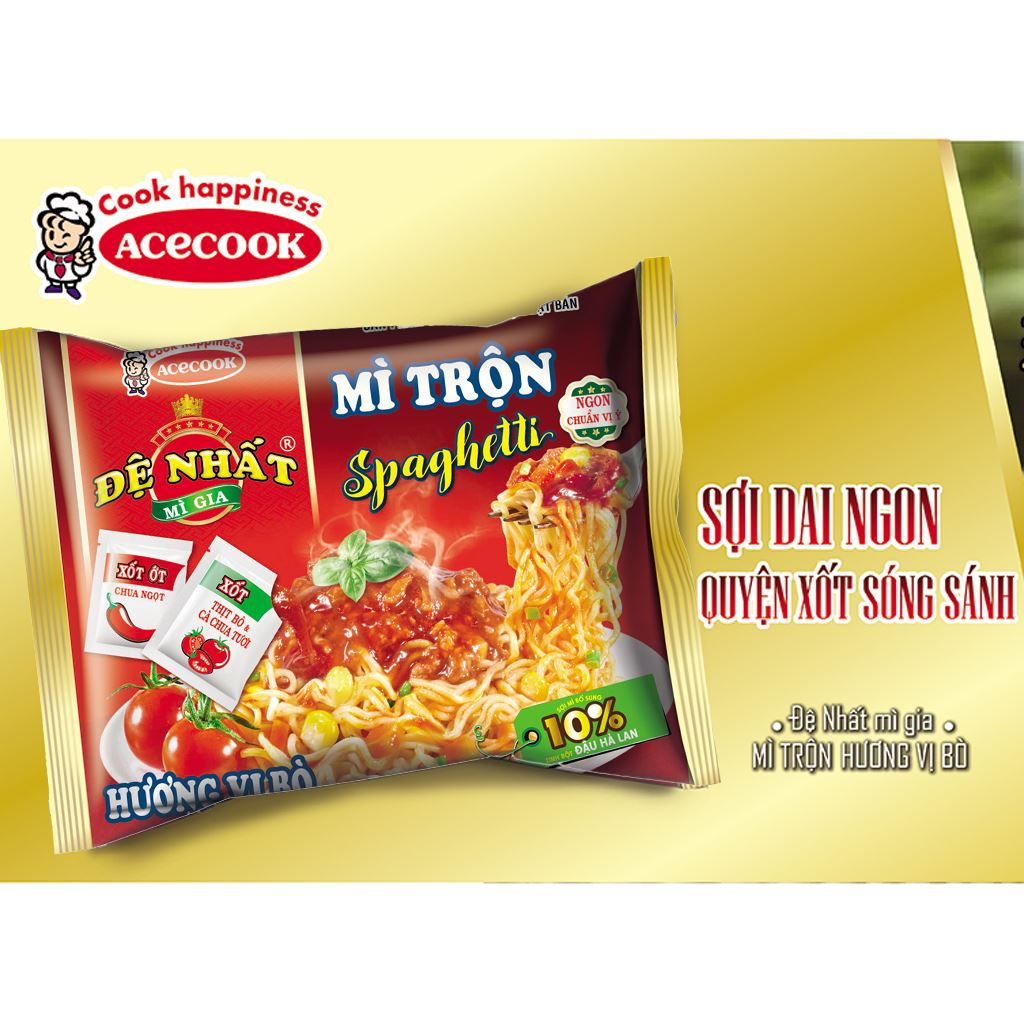 Mì Trộn Spaghetti Đệ Nhất Hương Vị Bò -Chính hãng