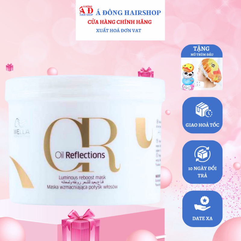 Hấp dầu siêu bóng WELLA Oil Reflections Luminious tăng cường sáng bóng Đức 500ml