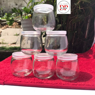 Hũ làm sữa chua bằng thuỷ tinh,hũ có nắp hàng loại 1