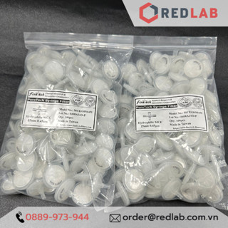 Đầu lọc Syringe MCE, đường kính 25mm, lỗ lọc 0.22μm và 0.45μm Finetech MCE030N022I và MCE030N045I