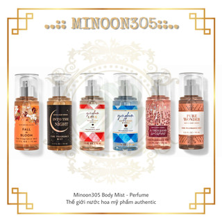 Tổng hợp xịt thơm bodymist Bath&body works 75ml_minoon305