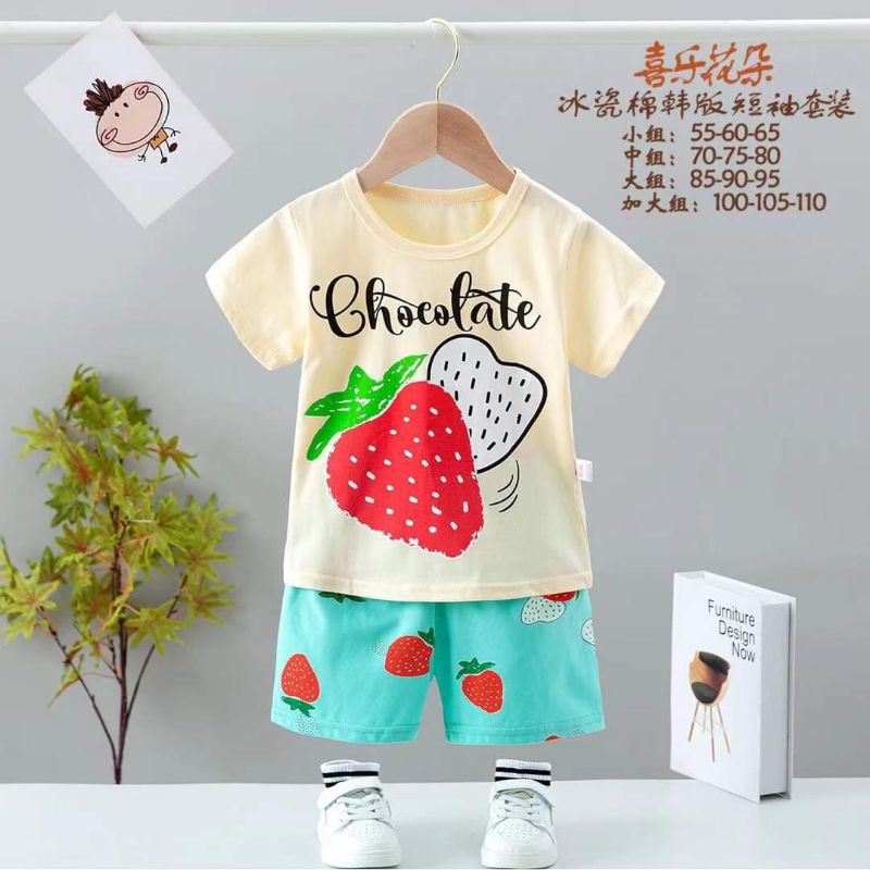 [22-32kg] Bộ cotton xuất hàn Quảng Châu size đại bé gái bảng màu mới