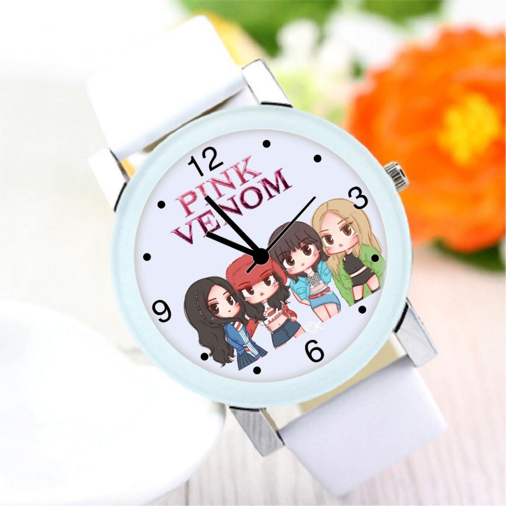 Đồng hồ Blackpink đồng hồ đeo tay nam nữ Blackpink chibi pinkvenom bornpink