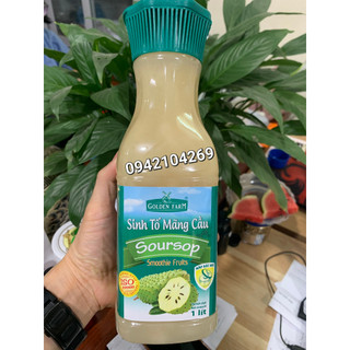 Hot - mứt sinh tố goldenfarm mãng cầu chai 1l làm trà mãng cầu đỉnh chóp - nguyên liệu trà sữa