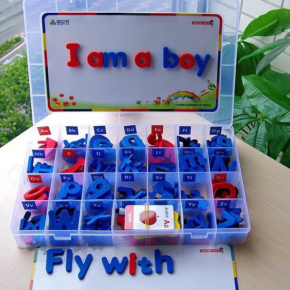 ĐỒ CHƠI BẢNG CHỮ CÁI VÀ BẢNG CHỮ SỐ NAM CHÂM 104PCS LẮP GHÉP CHO BÉ