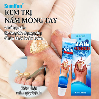 SUMIFUN Thuốc trị nấm móng Kem Điều trị nấm loại bỏ móng Chăm sóc móng kem Điều trị nấm móng tay hiệu quả