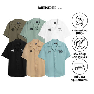 Gangsta shirt - áo sơ mi nam tay ngăn mende - 6 màu basic