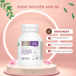 Bio island lysine cho bé Úc hỗ trợ tăng chiều cao từ 6 đến 24 tuổi 🔥𝐍𝐄𝐖🔥 lysine step up for youth lysin mẫu mới