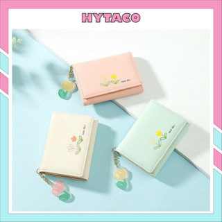Ví nữ ngắn cầm tay cap cấp thời trang Hàn Quốc dễ thương đựng tiền nhiều ngăn HYTACO VN70