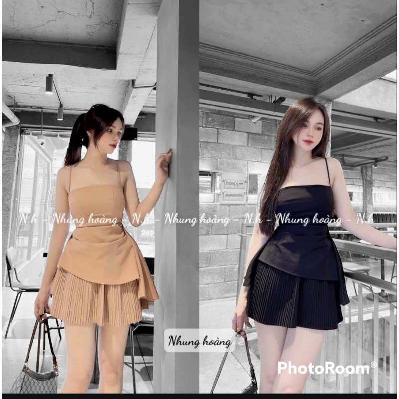 sét váy  tiểu thư chân váy xếp ly mặc đi chơi du lịch dạo phố | BigBuy360 - bigbuy360.vn