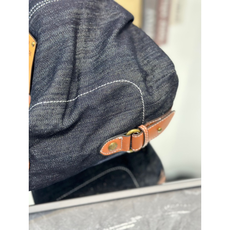 Túi bị BUR Vintage Jeans mềm kết hợp da cá tính hàng độc W488-27