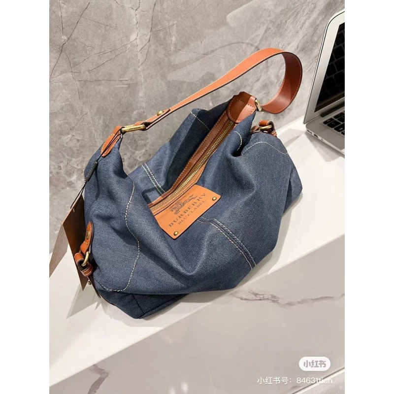 Túi bị BUR Vintage Jeans mềm kết hợp da cá tính hàng độc W488-27