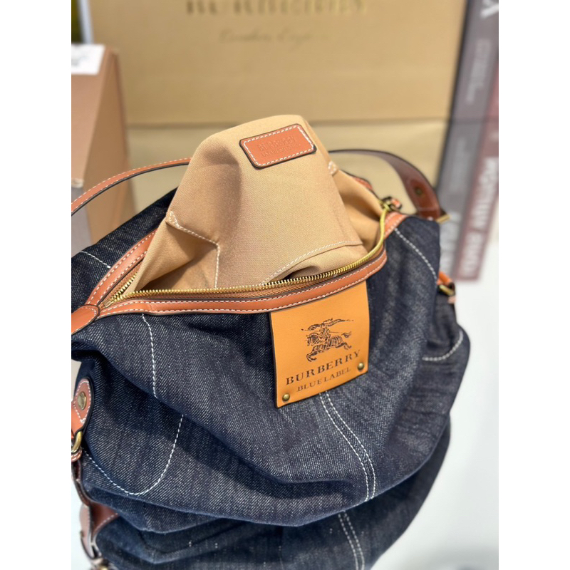 Túi bị BUR Vintage Jeans mềm kết hợp da cá tính hàng độc W488-27