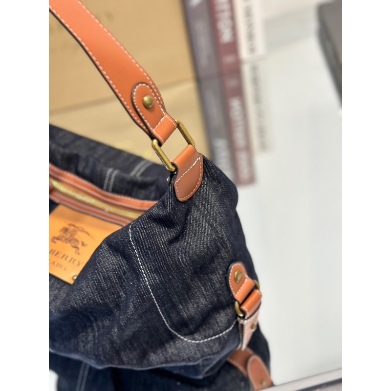 Túi bị BUR Vintage Jeans mềm kết hợp da cá tính hàng độc W488-27