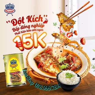 LỐC 𝟱 LON CÁ NỤC KHO SẢ ỚT 𝐒𝐄𝐀𝐂𝐑𝐎𝐖𝐍 (HỘP 𝟭𝟱𝟱𝙂) - 𝙏𝙃𝘼𝙄𝙇𝘼𝙉𝘿
